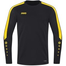 JAKO Sport-Langarmshirt Sweat Power (rec. Polyester, hohe Bewegungsfreiheit) schwarz/gelb Kinder