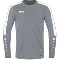 JAKO Sport-Langarmshirt Sweat Power (rec. Polyester, hohe Bewegungsfreiheit) dunkelgrau Herren