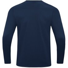 JAKO Sport-Langarmshirt Sweat Power (rec. Polyester, hohe Bewegungsfreiheit) marineblau Kinder