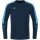 JAKO Sport-Langarmshirt Sweat Power (rec. Polyester, hohe Bewegungsfreiheit) marineblau/skyblau Kinder