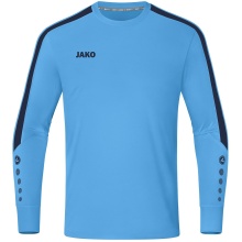 JAKO Sport-Langarmshirt TW-Trikot Power (Polyester-Interlock) skyblau/marineblau Herren