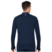 JAKO Sport-Langarmshirt Ziptop Champ 2.0 (100% Polyester) marineblau/hellblau Herren