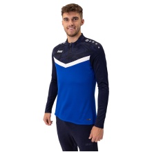 JAKO Langarmshirt Ziptop Iconic (angenehmer Tragekomfort) royalblau/marineblau Herren