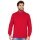 JAKO Langarmshirt Ziptop Organic - Weich Innenseite, Zip-Reissverschluss - rot Herren