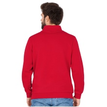 JAKO Langarmshirt Ziptop Organic - Weich Innenseite, Zip-Reissverschluss - rot Herren