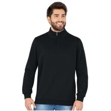 JAKO Langarmshirt Ziptop Organic - Weich Innenseite, Zip-Reissverschluss - schwarz Herren