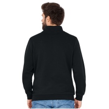 JAKO Langarmshirt Ziptop Organic - Weich Innenseite, Zip-Reissverschluss - schwarz Herren