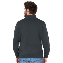 JAKO Langarmshirt Ziptop Organic - Weich Innenseite, Zip-Reissverschluss - anthrazitgrau Herren