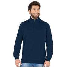 JAKO Langarmshirt Ziptop Organic - Weich Innenseite, Zip-Reissverschluss - marineblau Herren