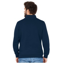 JAKO Langarmshirt Ziptop Organic - Weich Innenseite, Zip-Reissverschluss - marineblau Herren