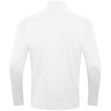 JAKO Langarmshirt Ziptop Power (rec. Polyester, hochelastisch) weiss/schwarz Herren