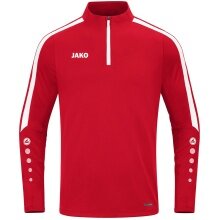 JAKO Langarmshirt Ziptop Power (rec. Polyester, hochelastisch) rot Kinder