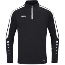 JAKO Langarmshirt Ziptop Power (rec. Polyester, hochelastisch) schwarz Kinder