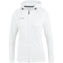 JAKO Laufjacke (Full-Zip Kapuzenjacke) Run 2.0 weiss Damen