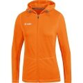 JAKO Laufjacke (Full-Zip Kapuzenjacke) Run 2.0 neonorange Damen