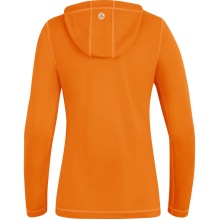 JAKO Laufjacke (Full-Zip Kapuzenjacke) Run 2.0 neonorange Damen