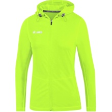 JAKO Laufjacke (Full-Zip Kapuzenjacke) Run 2.0 neongrün Damen