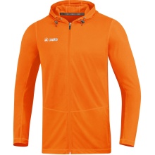 JAKO Laufjacke (Full-Zip Kapuzenjacke) Run 2.0 neonorange Kinder