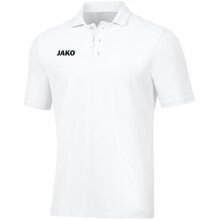 JAKO Polo Base (100% Baumwolle) weiss Jungen