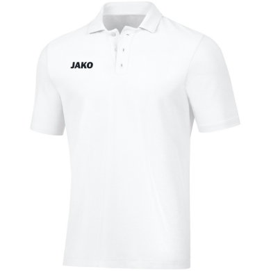 JAKO Polo Base (100% Baumwolle) weiss Jungen