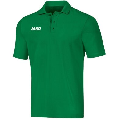 JAKO Polo Base (100% Baumwolle) grün Jungen