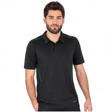 JAKO Sport-Polo Challenge (Polyester-Stretch-Jersey) schwarzmeliert/grün Herren