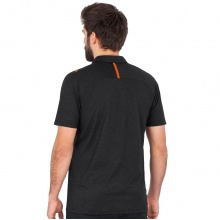 JAKO Sport-Polo Challenge (Polyester-Stretch-Jersey) schwarzmeliert/neonorange Herren