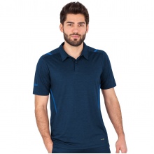 JAKO Sport-Polo Challenge (Polyester-Stretch-Jersey) marinemeliert/blau Herren