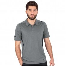 JAKO Sport-Polo Challenge (Polyester-Stretch-Jersey) steingrau/meliert Herren