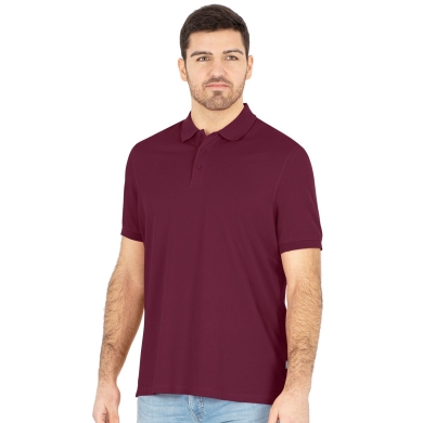 JAKO Freizeit-Polo Doubletex (Polyester/Baumwolle) weinrot Herren