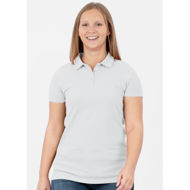 JAKO Sport-Polo Organic Stretch (Bio-Baumwolle) weiss Damen