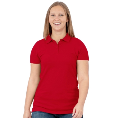 JAKO Sport-Polo Organic Stretch (Bio-Baumwolle) rot Damen