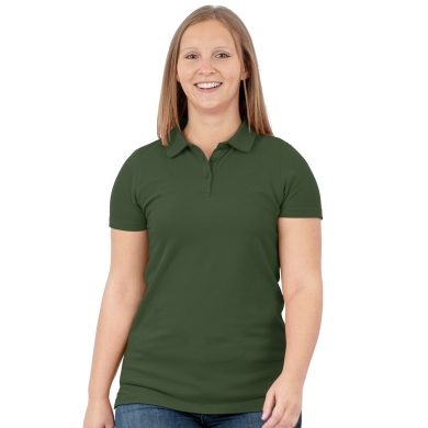 JAKO Sport-Polo Organic Stretch (Bio-Baumwolle) olivegrün Damen