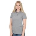 JAKO Sport-Polo Organic Stretch (Bio-Baumwolle) hellgrau Damen