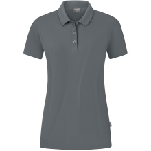 JAKO Sport-Polo Organic Stretch (Bio-Baumwolle) dunkelgrau Damen