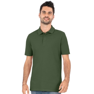 JAKO Sport-Polo Organic Stretch (Bio-Baumwolle) olivegrün Herren