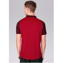 JAKO Sport-Polo Performance (Polyester-Micro-Mesh, atmungsaktiv, schnelltrocknend) rot/schwarz Herren