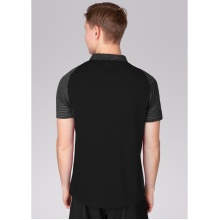 JAKO Sport-Polo Performance (Polyester-Micro-Mesh, atmungsaktiv, schnelltrocknend) schwarz/anthrazitgrau Herren