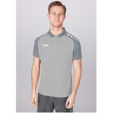 JAKO Sport-Polo Performance (Polyester-Micro-Mesh, atmungsaktiv, schnelltrocknend) hellgrau Herren