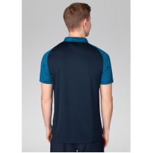 JAKO Sport-Polo Performance (Polyester-Micro-Mesh, atmungsaktiv, schnelltrocknend) marineblau/hellblau Herren