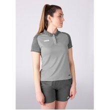 JAKO Sport-Polo Performance (Polyester-Micro-Mesh, atmungsaktiv, schnelltrocknend) hellgrau Damen