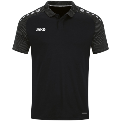 JAKO Sport-Polo Performance (atmungsaktiv, schnelltrocknend) schwarz/anthrazitgrau Kinder