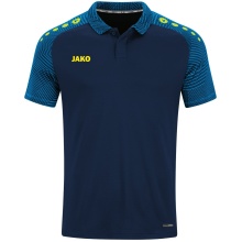 JAKO Sport-Polo Performance (atmungsaktiv, schnelltrocknend) marineblau/hellblau Kinder