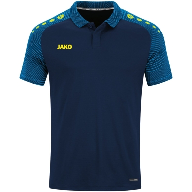 JAKO Sport-Polo Performance (atmungsaktiv, schnelltrocknend) marineblau/hellblau Kinder