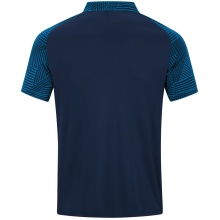 JAKO Sport-Polo Performance (atmungsaktiv, schnelltrocknend) marineblau/hellblau Kinder