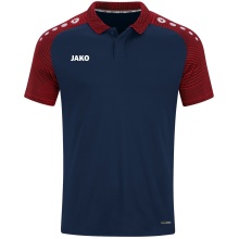 JAKO Sport-Polo Performance (atmungsaktiv, schnelltrocknend) marineblau/rot Kinder