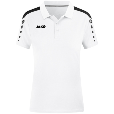 JAKO Sport-Polo Power (Mischgewebe, strapazierfähig) weiss Damen