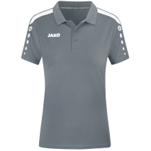 JAKO Sport-Polo Power (Mischgewebe, strapazierfähig) dunkelgrau Damen