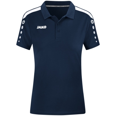 JAKO Sport-Polo Power (Mischgewebe, strapazierfähig) marineblau Damen