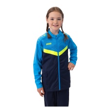 JAKO Polyesterjacke Iconic (100% rec. Polyester) marineblau/hellblau/gelb Kinder